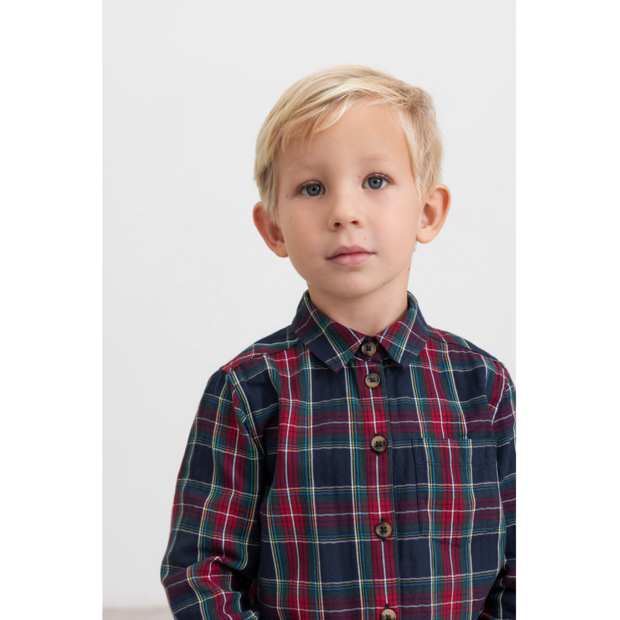 MarMar Check Pilot Navy Check Tommy Shirt