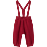 MarMar Cotton Rayon Knit Solid Hibiscus Red Perrin Pants