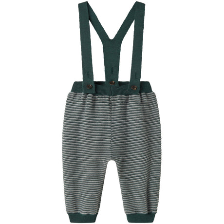 MarMar Cotton Rayon Knit Stripe Dark Leaf Stripe Perrin Pants