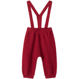 MarMar Cotton Rayon Knit Solid Hibiscus Red Perrin Pants