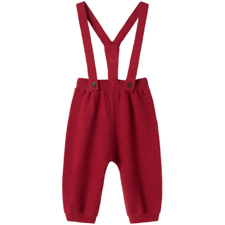 MarMar Cotton Rayon Knit Solid Hibiscus Red Perrin Pants