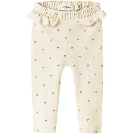 Lil'Atelier Turtledove Heart Nbflalo Tai Slim Leggings Lil