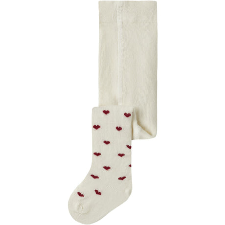 Lil'Atelier Turtledove Red Hearts Nbfreba Len Tights Lil