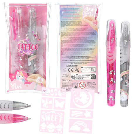 Ylvi Tattoo Glitter Gel Pens