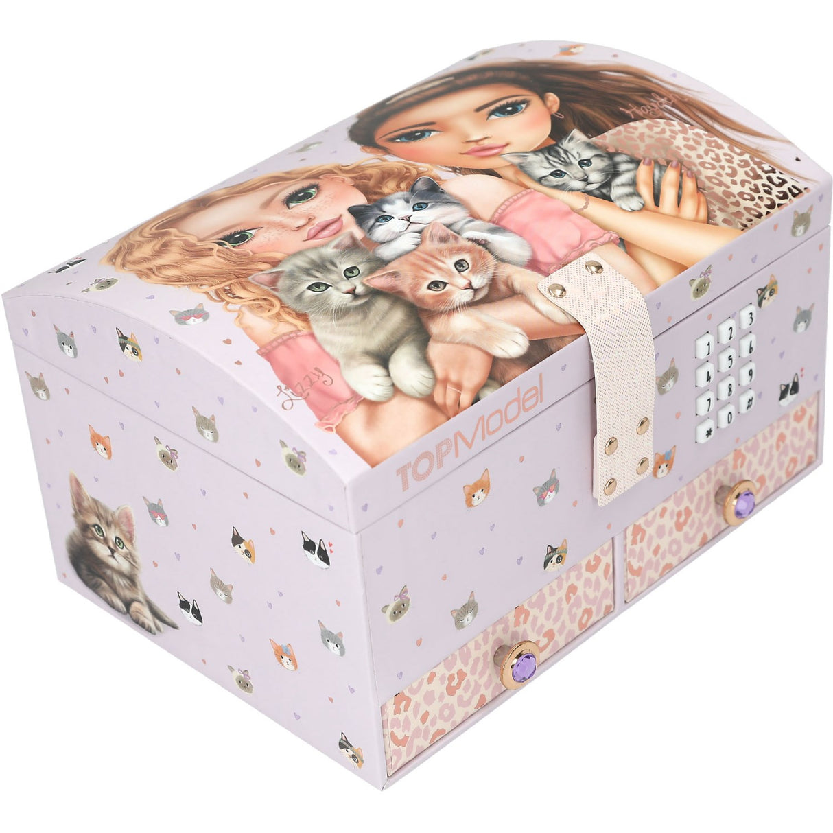 TOPModel Big Jewellery Box With Code And Sound Cat Love