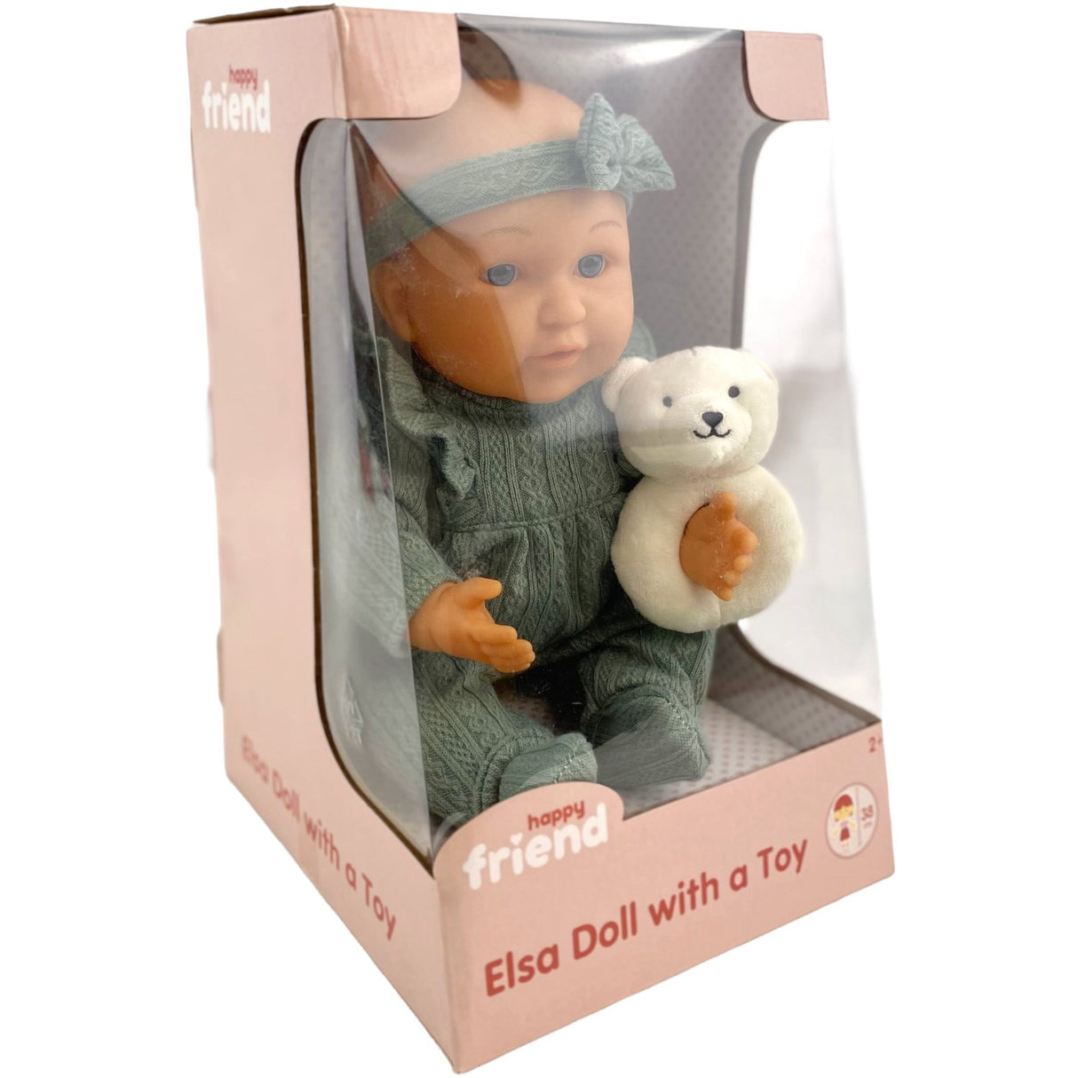 Happy Friend Elsa Doll 38 Cm With A Toy Green Suit