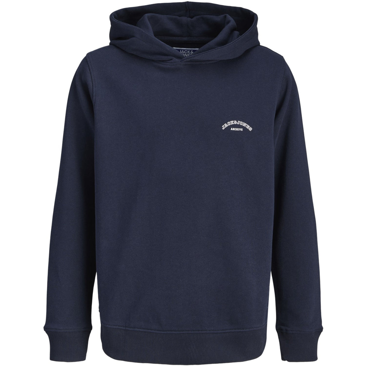 Jack & Jones Junior Navy Blazer Jjcollege Logo Sweat Hood Jnr