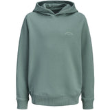 Jack & Jones Junior Mineral Blue Jjcollege Logo Sweat Hood Jnr
