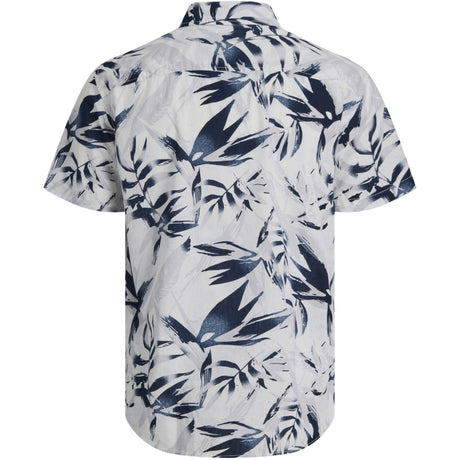 Jack & Jones Junior Cloud Dancer Jjhonolulu Aop Shirt Ss Jnr