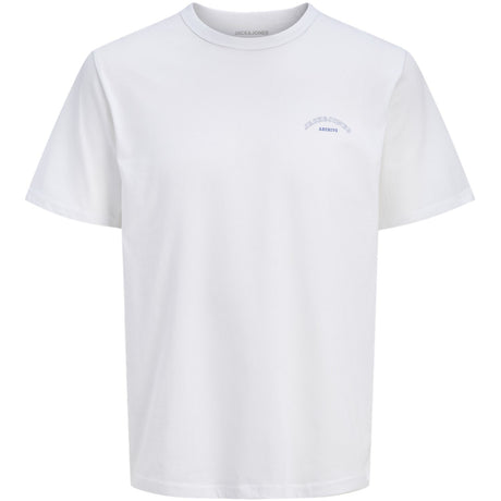 Jack & Jones Junior Bright White Jjcollege Logo Tee Ss Crew Neck Jnr