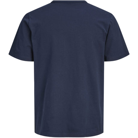 Jack & Jones Junior Navy Blazer Jjcollege Logo Tee Ss Crew Neck Jnr
