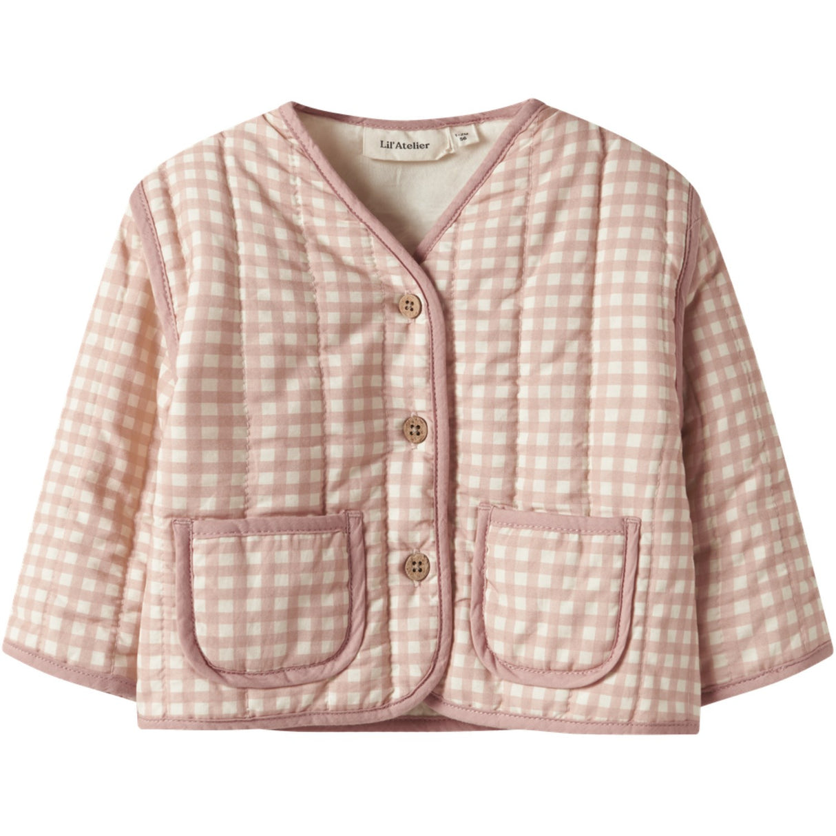 Lil'Atelier Cameo Rose Sun Nbflarose Ls Quilt Jacket Lil