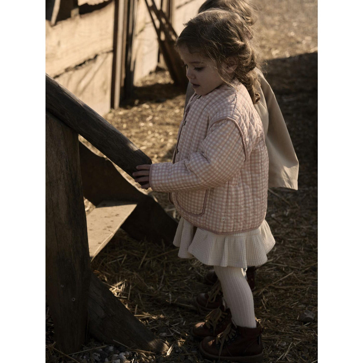 Lil'Atelier Cameo Rose Sun Nmflarose Ls Quilt Jacket Lil