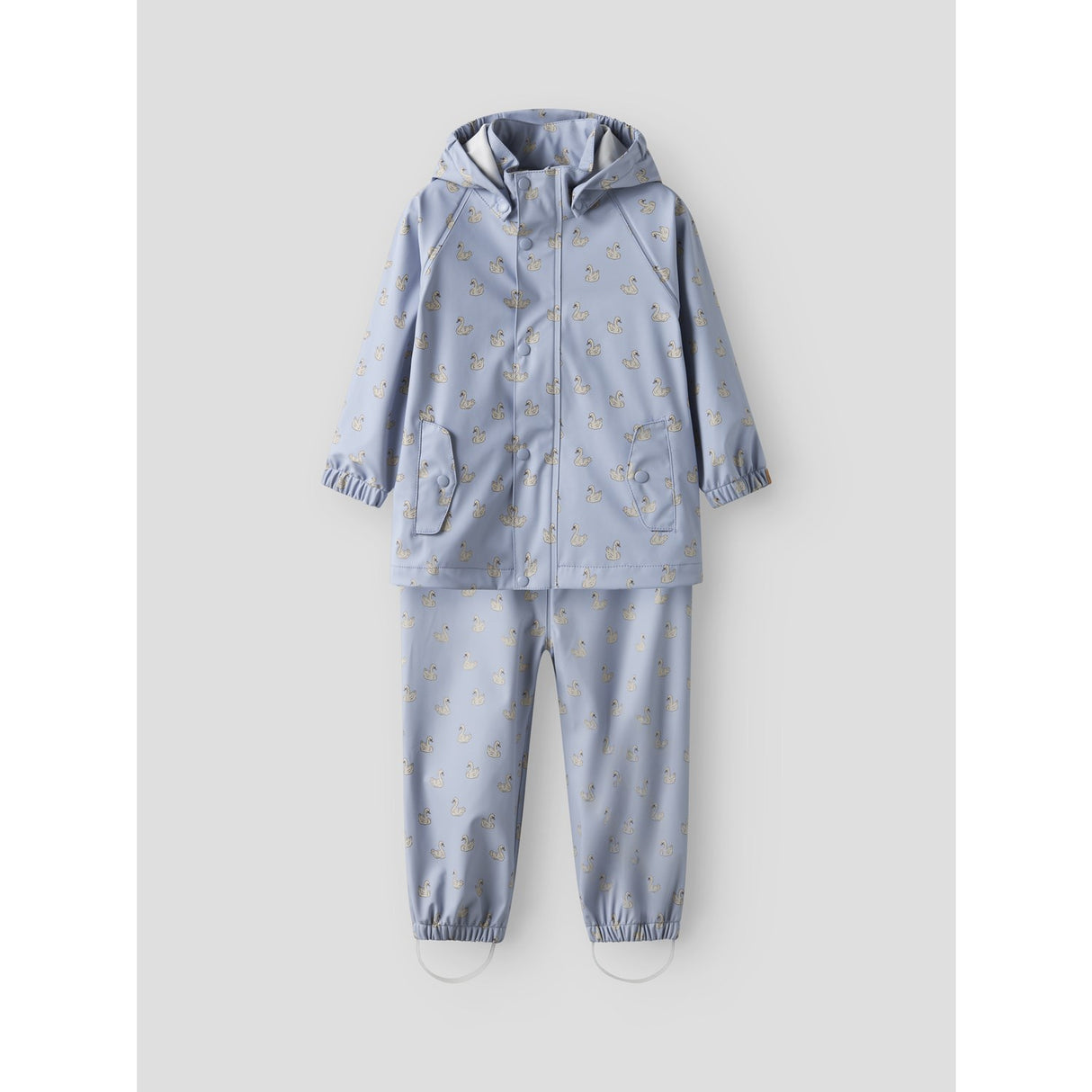 Lil'Atelier Zen Blue Swan Nmfladry10 Rain Set Aop Fo Lil