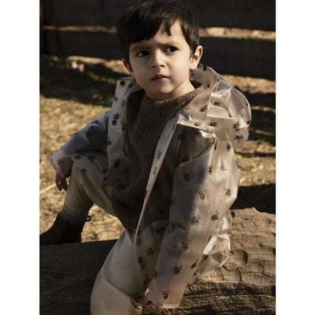 Lil'Atelier Turtledove Bee Nmnmamio Loose Rain Jacket Fo Lil