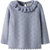 Lil'Atelier Zen Blue Nmflaguna Ls Knit Lil Noos
