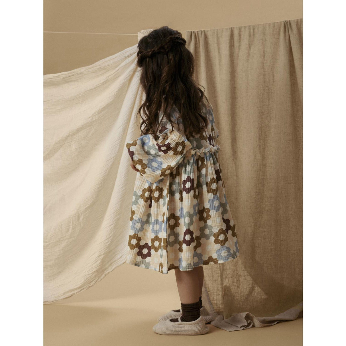 Lil'Atelier Coconut Milk Nmftalia Ls Loose Dress Lil