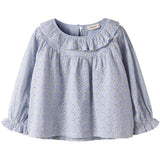 Lil'Atelier Zen Blue Nmftessie Ls Loose Shirt Lil