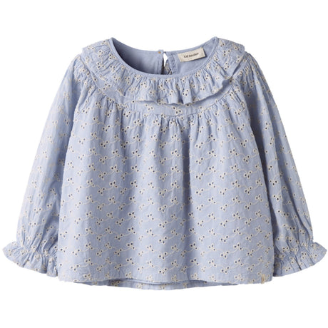 Lil'Atelier Zen Blue Nmftessie Ls Loose Shirt Lil
