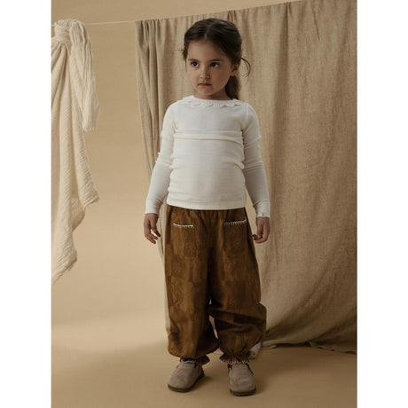 Lil'Atelier Coconut Milk Nmftapia Ls Slim Top Lil