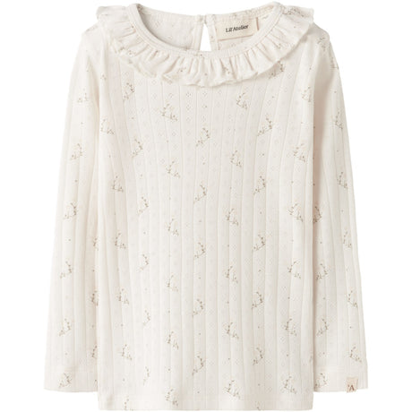 Lil'Atelier Coconut Milk Flower Nmfrachello Ria Ls Slim Top Lil