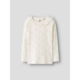 Lil'Atelier Coconut Milk Flower Nmfrachello Ria Ls Slim Top Lil