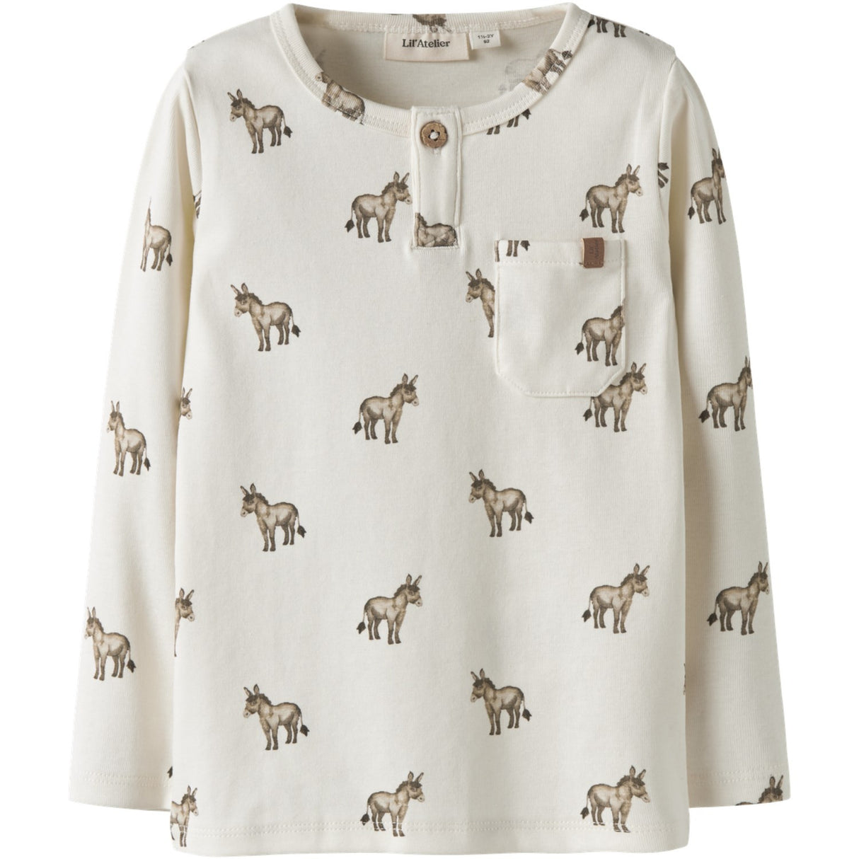 Lil'Atelier Coconut Milk Donky Nmmlayo Sio Ls Slim Top Lil