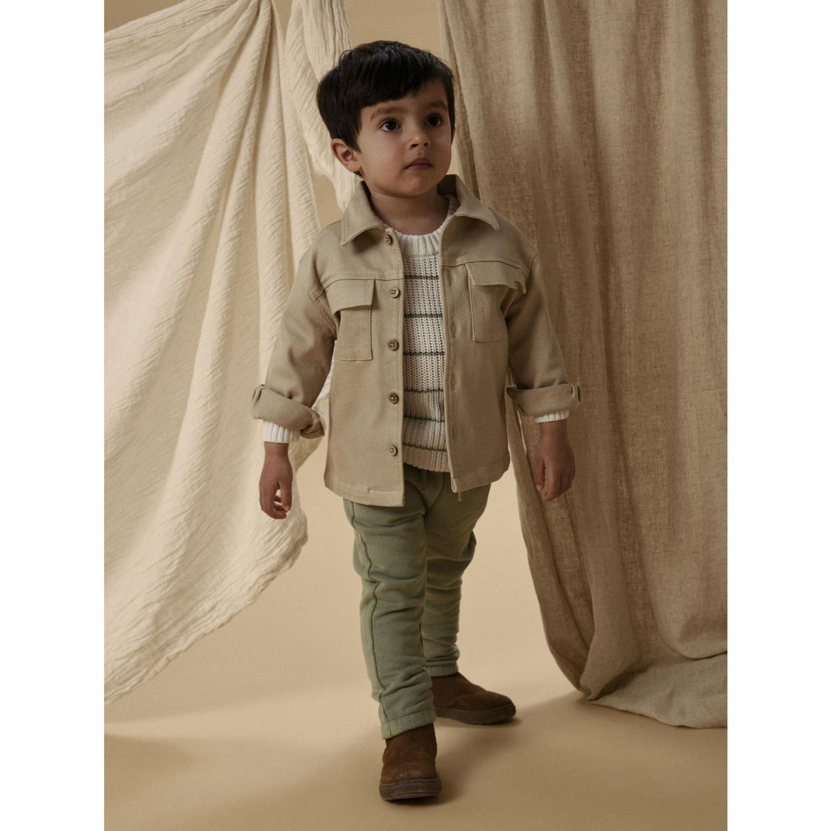 Lil'Atelier Irish Cream Nmmtaru Loose Twill Shirt 1177-Dj Lil