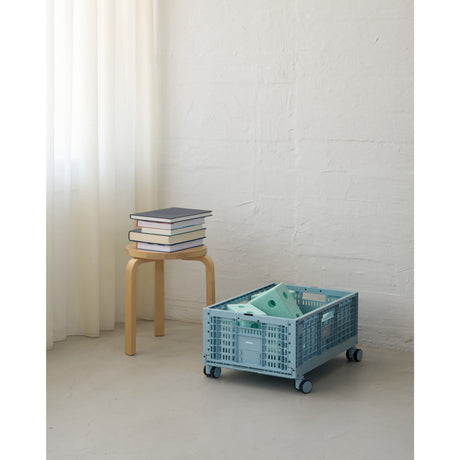 MODU Sky Blue 4 X Storage Crate Wheels