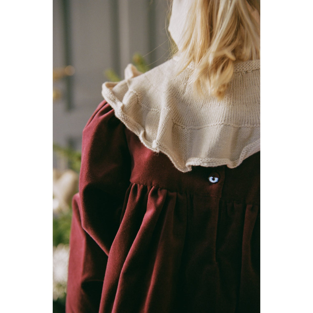 Wheat Ruby Red Dress L/S Elvira