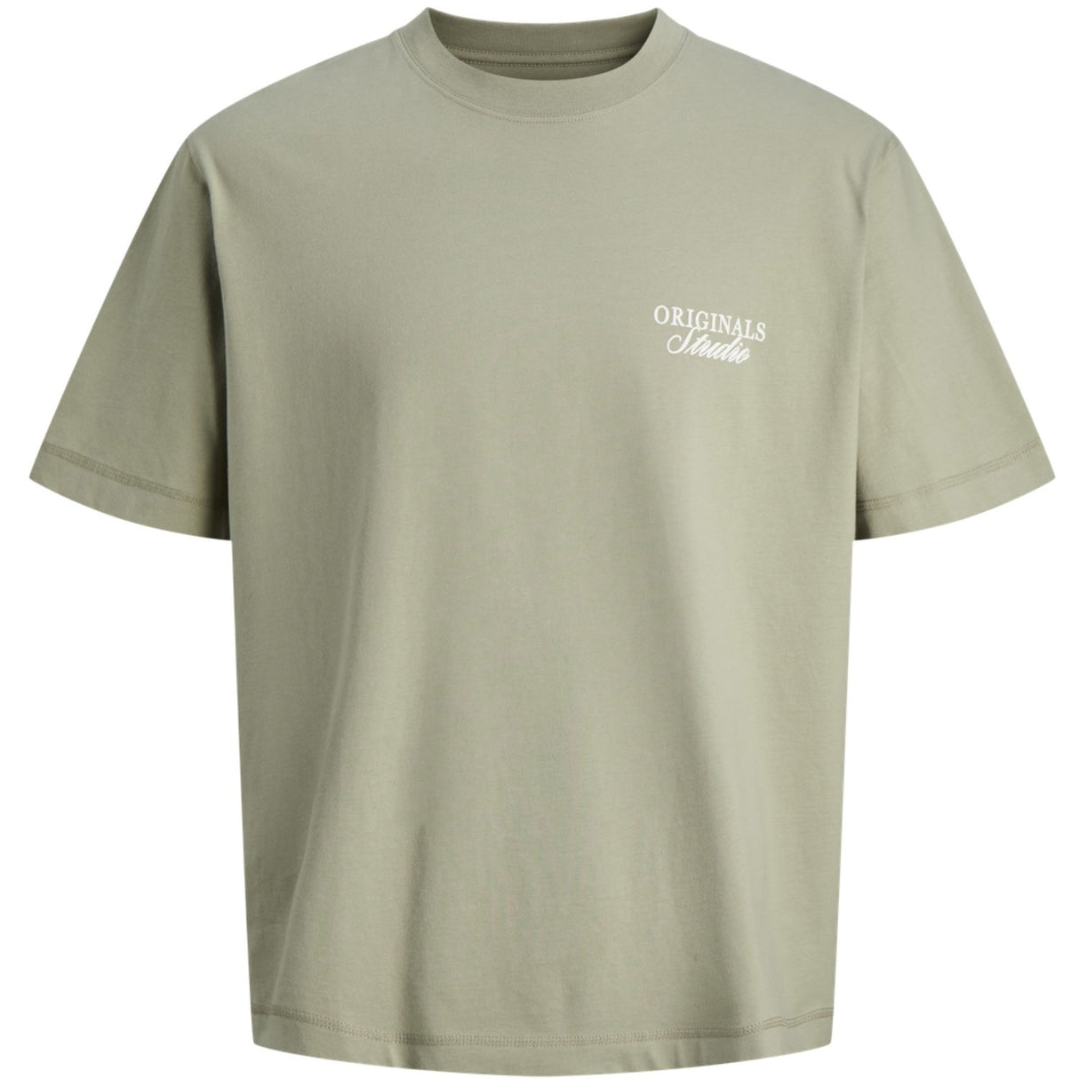 Jack & Jones Junior Seagrass Jornorrebro Typo Tee Ss Crew Neck Sn Jnr