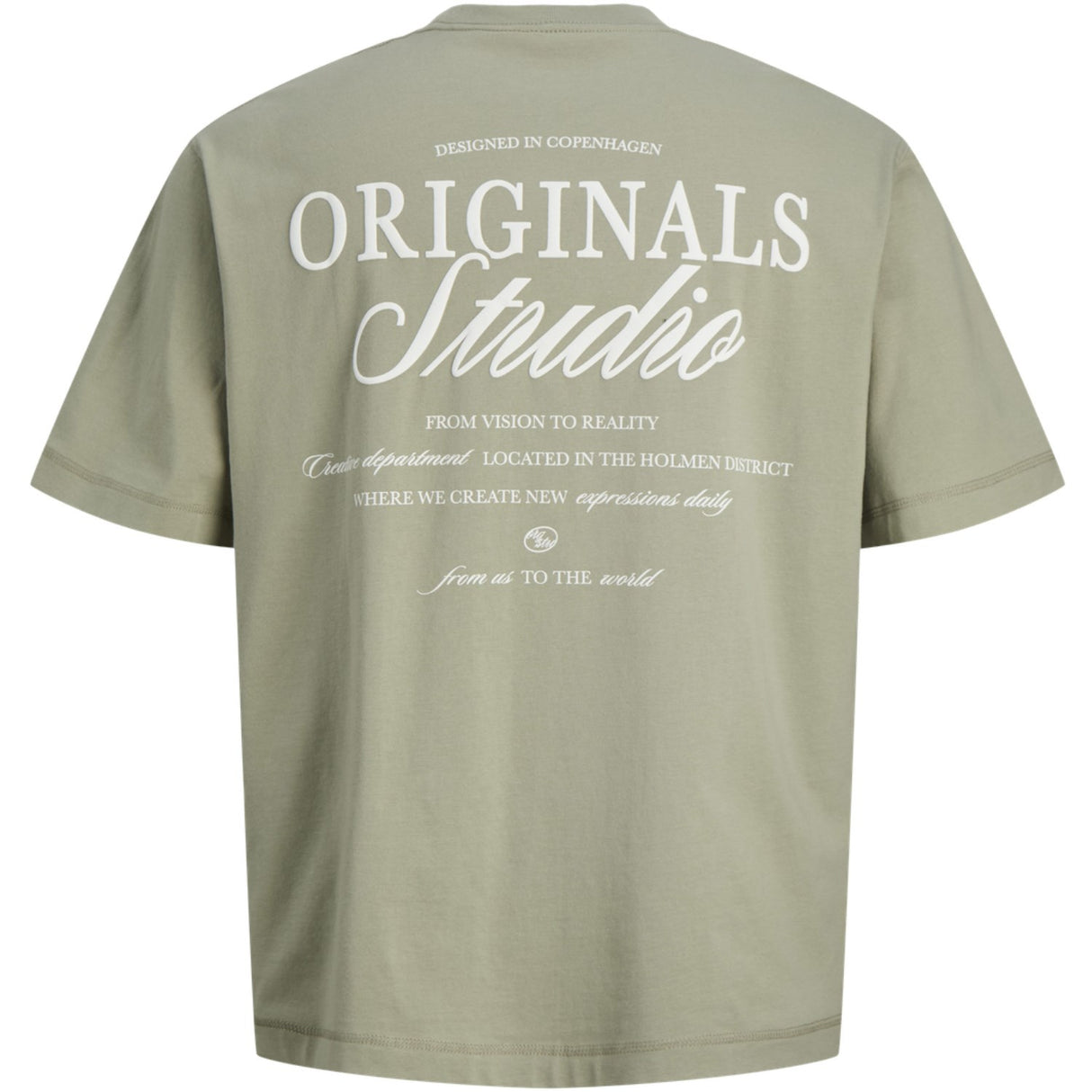 Jack & Jones Junior Seagrass Jornorrebro Typo Tee Ss Crew Neck Sn Jnr