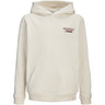 Jack & Jones Junior Antique White Jornorrebro Typo Back Sweat Hood Sn Jnr