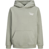 Jack & Jones Junior Seagrass Jornorrebro Typo Back Sweat Hood Sn Jnr