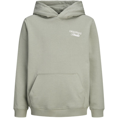 Jack & Jones Junior Seagrass Jornorrebro Typo Back Sweat Hood Sn Jnr