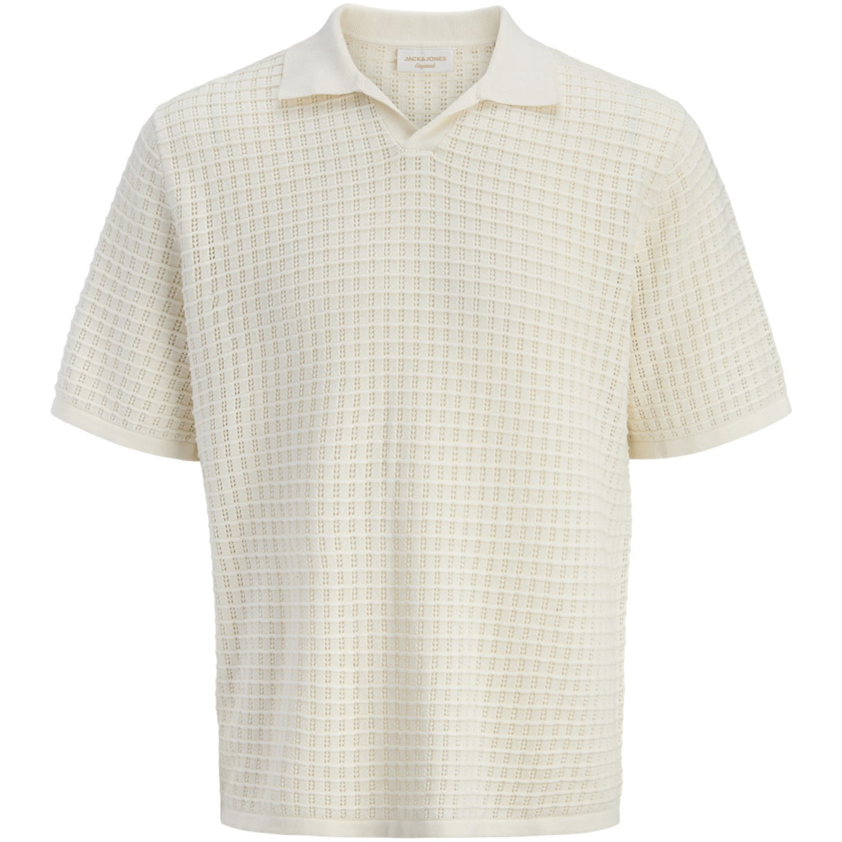 Jack & Jones Junior Sea Salt Jornantucket Split Neck Polo Jnr