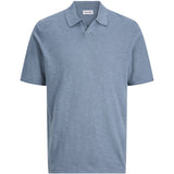 Jack & Jones Junior Blue Mirage Jjkane Knit Split Neck Polo Jnr