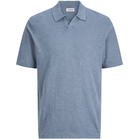 Jack & Jones Junior Blue Mirage Jjkane Knit Split Neck Polo Jnr