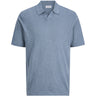 Jack & Jones Junior Blue Mirage Jjkane Knit Split Neck Polo Jnr