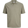 Jack & Jones Junior Vetiver Jjkane Knit Split Neck Polo Jnr