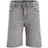Jack & Jones Junior Grey Denim Jjirick Jjoriginal Shorts At 999 Jnr