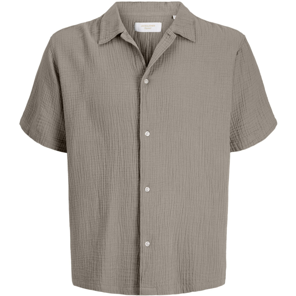 Jack & Jones Junior Vintage Khaki Jornantucket Double Cloth Shirt Ss Jnr