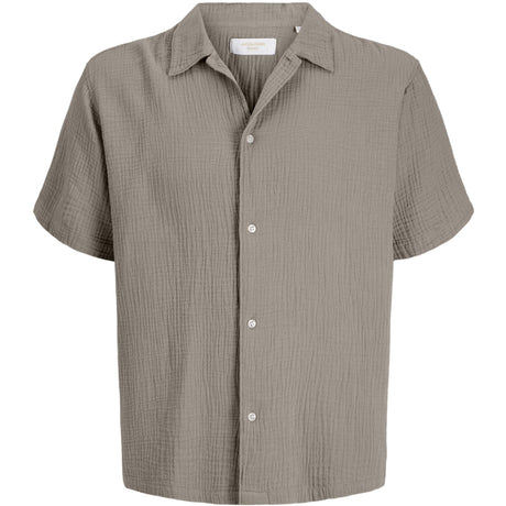 Jack & Jones Junior Vintage Khaki Jornantucket Double Cloth Shirt Ss Jnr