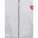 kids ONLY Light Grey Melange Kogevisa L/S Zip Hood Ovs Swt