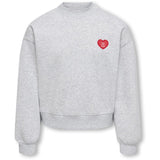 kids ONLY Light Grey Melange Kogevisa L/S O-Neck Short Swt