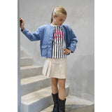 kids ONLY Light Blue Denim Koghallie Quilted Dnm Jacket Akm