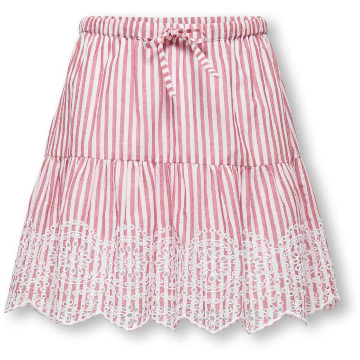 kids ONLY Barbados Cherry Cloud Dancer Kogbondi Life Emb Skirt Wvn