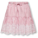 kids ONLY Barbados Cherry Cloud Dancer Kogbondi Life Emb Skirt Wvn