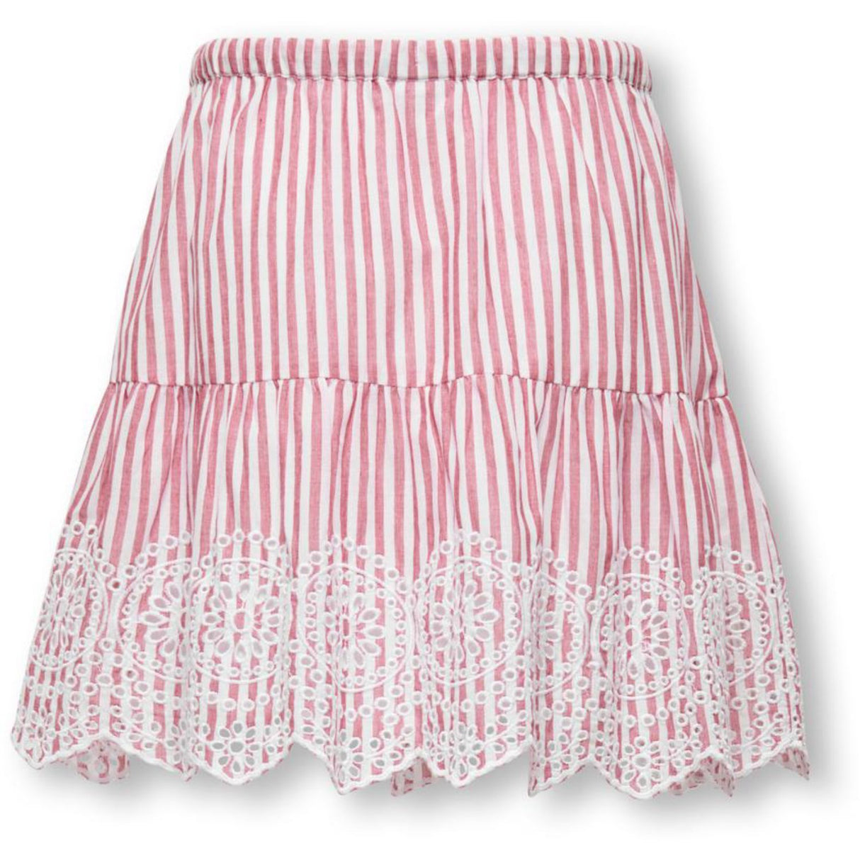 kids ONLY Barbados Cherry Cloud Dancer Kogbondi Life Emb Skirt Wvn