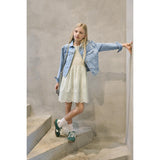 kids ONLY Cloud Dancer Kogbondi Life Strap Emb Dress Wvn